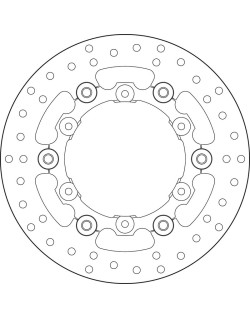 Disque de frein BREMBO Serie Oro rond flottant