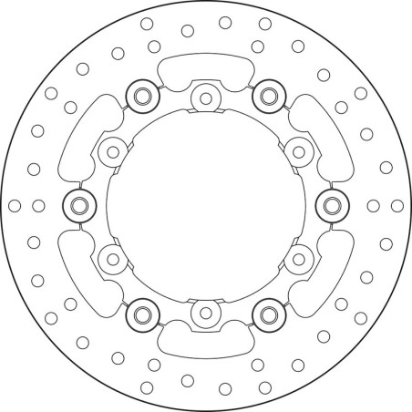 Disque de frein BREMBO Serie Oro rond flottant