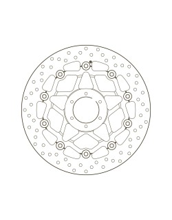 Disque de frein BREMBO Serie Oro rond flottant