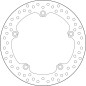 Disque de frein BREMBO Serie Oro rond fixe