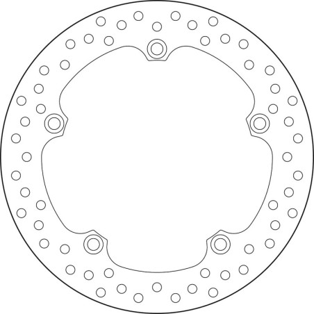 Disque de frein BREMBO Serie Oro rond fixe