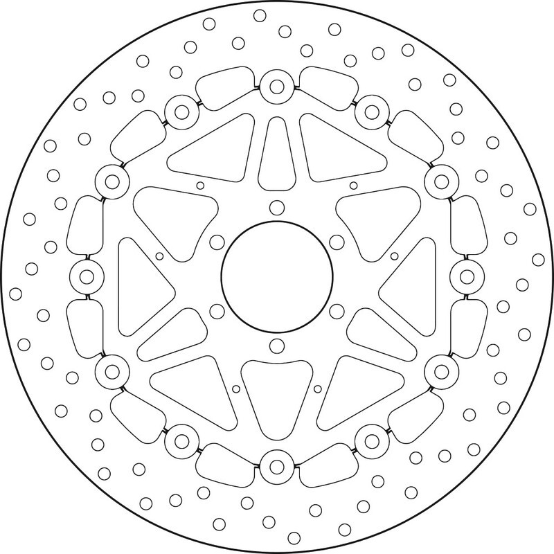 Disque de frein BREMBO Serie Oro rond flottant