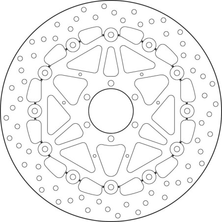 Disque de frein BREMBO Serie Oro rond flottant