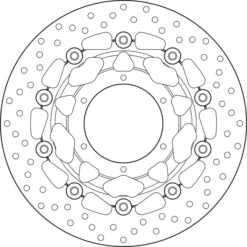 Disque de frein BREMBO Serie Oro rond flottant Disque de frein BREMBO Serie Oro rond flottant