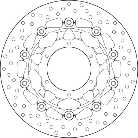 Disque de frein BREMBO Serie Oro rond flottant