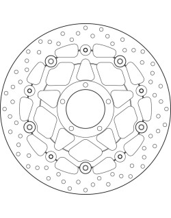 Disque de frein BREMBO Serie Oro rond flottant