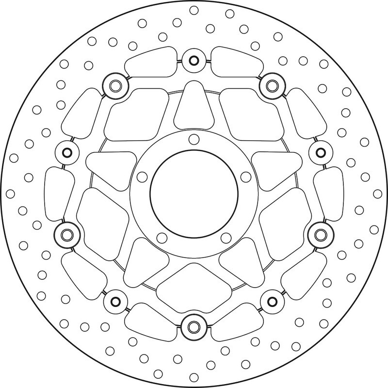 Disque de frein BREMBO Serie Oro rond flottant Disque de frein BREMBO Serie Oro rond flottant