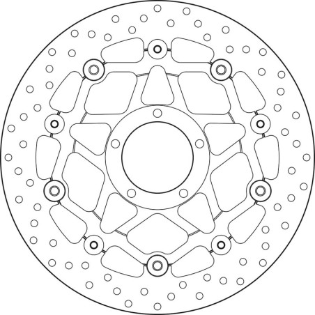 Disque de frein BREMBO Serie Oro rond flottant