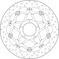 Disque de frein BREMBO Serie Oro rond flottant Disque de frein BREMBO Serie Oro rond flottant