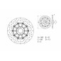 Disque de frein BREMBO Serie Oro rond fixe Disque de frein BREMBO Serie Oro rond fixe