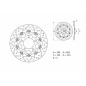 Disque de frein BREMBO Serie Oro rond flottant Disque de frein BREMBO Serie Oro rond flottant