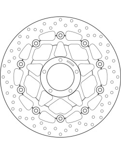 Disque de frein BREMBO Serie Oro rond flottant