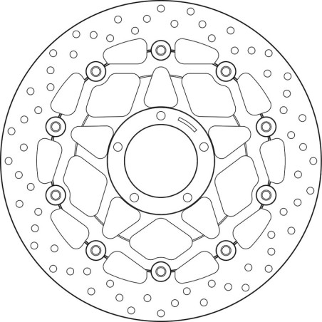 Disque de frein BREMBO Serie Oro rond flottant
