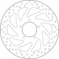 Disque de frein BREMBO Serie Oro rond fixe