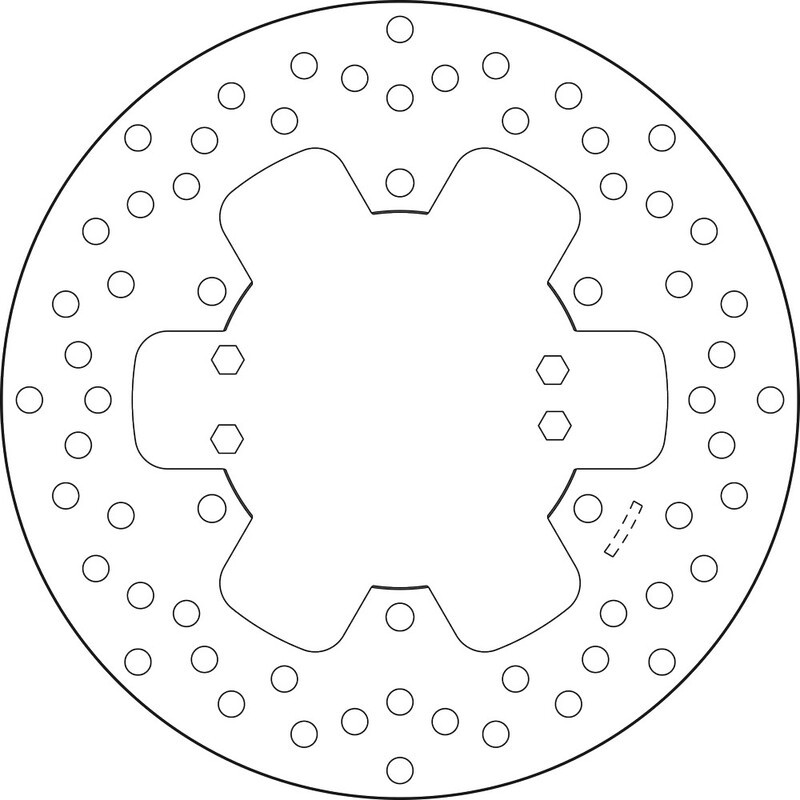 Disque de frein BREMBO Serie Oro rond fixe