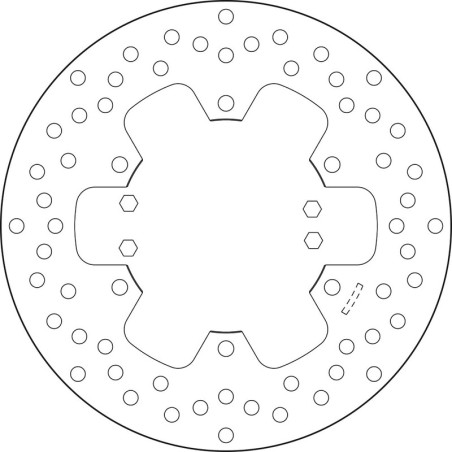 Disque de frein BREMBO Serie Oro rond fixe