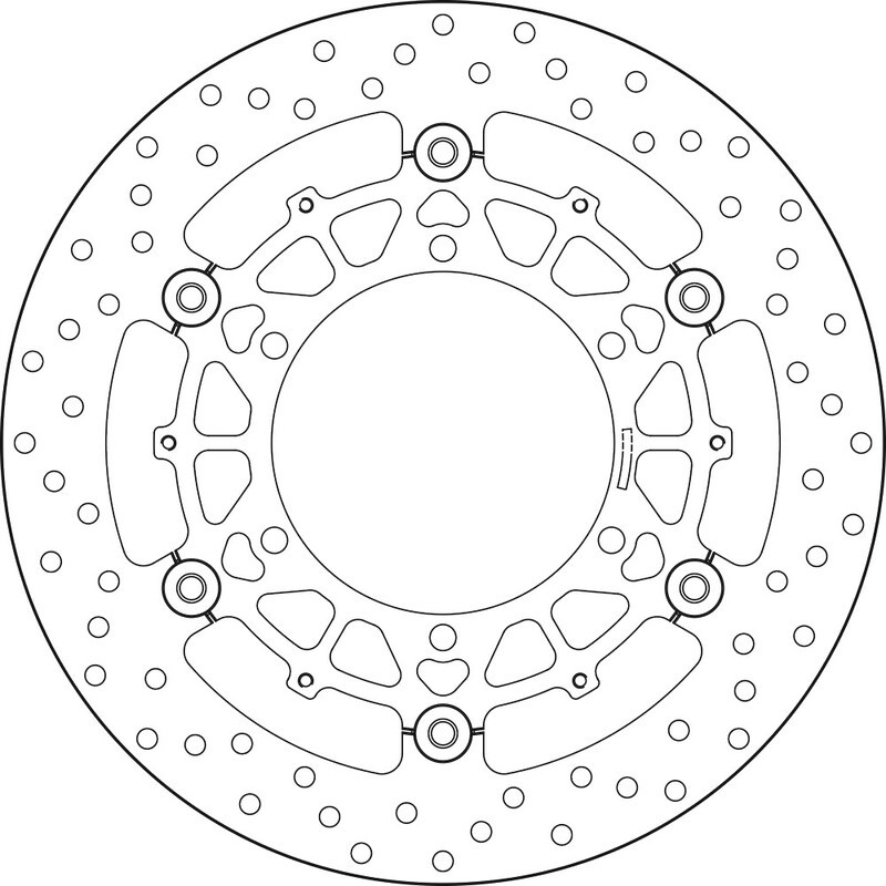 Disque de frein BREMBO Serie Oro rond flottant Disque de frein BREMBO Serie Oro rond flottant