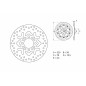 Disque de frein BREMBO Serie Oro rond fixe Disque de frein BREMBO Serie Oro rond fixe