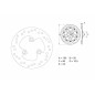 Disque de frein BREMBO Serie Oro rond fixe