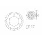 Disque de frein BREMBO Serie Oro rond fixe Disque de frein BREMBO Serie Oro rond fixe