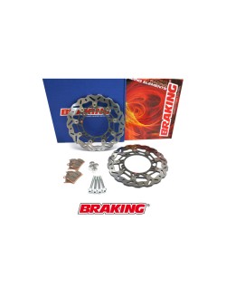 Kit Disque de frein Oversize BRAKING Wave flottant - 300 OKWK10