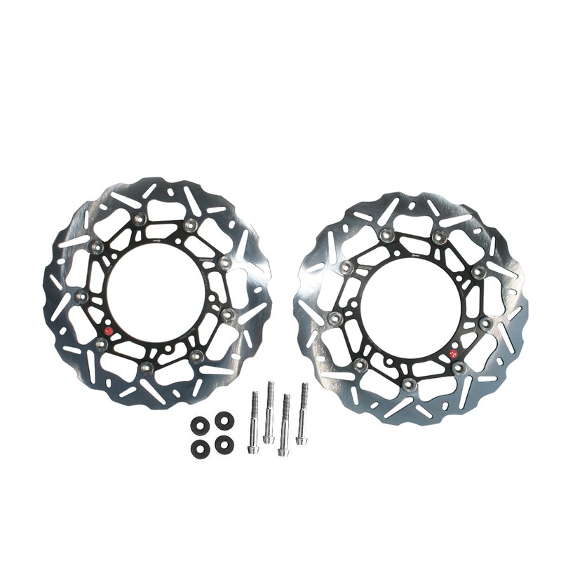 Kit Disque de frein Oversize BRAKING SK2 Racing Wave flottant - 320 OKWK07 Kit Disque de frein Oversize BRAKING SK2 Racing Wave flottant - 320 OKWK07
