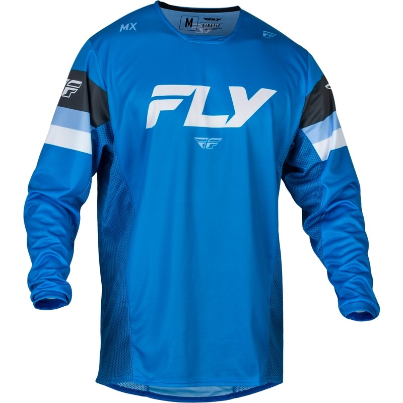 Maillot enfant FLY RACING Kinetic Prix - Bright Blue/anthracite/blanc Maillot enfant FLY RACING Kinetic Prix - Bright Blue/anthracite/blanc