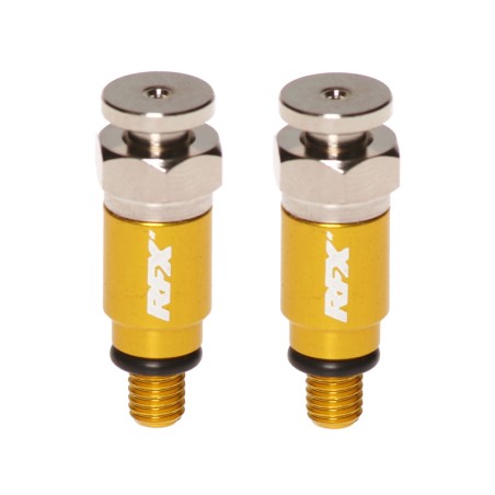 Purgeurs de fourche RFX Pro M5x0,8 (Jaune) Kayaba/Showa
