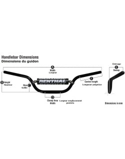 Guidon RENTHAL Fatbar 604