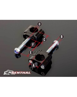 Pontets de guidon RENTHAL 36Tech Ø36mm Fatbar®36 Suzuki