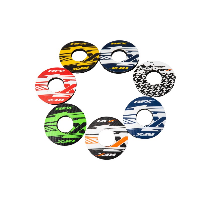 Paire de donuts de poignée RFX sport (X Bleu/Jaune) Paire de donuts de poignée RFX sport (X Bleu/Jaune)