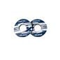 Paire de donuts de poignée RFX sport (X Bleu) Paire de donuts de poignée RFX sport (X Bleu)