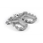 Repose-pieds S3 Hard Rock aluminium argent