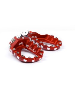 Repose-pieds S3 Hard Rock Enduro aluminium rouge