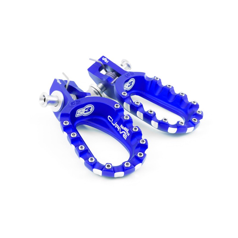 Repose-pieds S3 Curve High bleu KTM/Husqvarna Repose-pieds S3 Curve High bleu KTM/Husqvarna