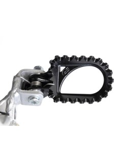 Repose-pieds S3 Hard Rock position arrière +10mm acier noir