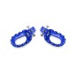 Repose-pieds S3 Curve aluminium bleu