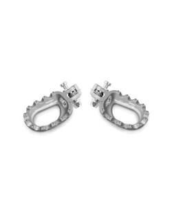 Repose-pieds S3 Curve aluminium argent