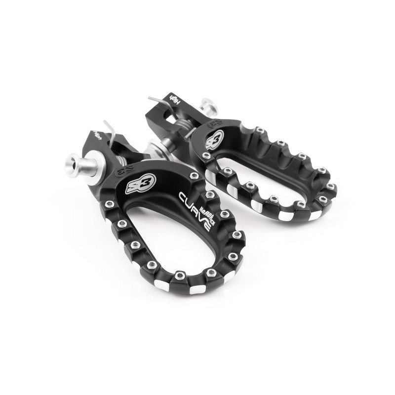 Repose-pieds S3 Curve Low noir KTM/Husqvarna Repose-pieds S3 Curve Low noir KTM/Husqvarna