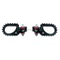 Repose-pieds S3 Hard Rock position centrale acier noir
