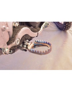 Repose-pieds SCAR anti-boue titane Honda CR/CRF