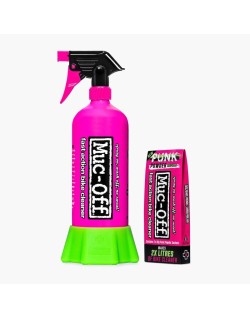 Pack bouteille aluminium et poudre nettoyante MUC-OFF Punk Powder/Bottle for Life