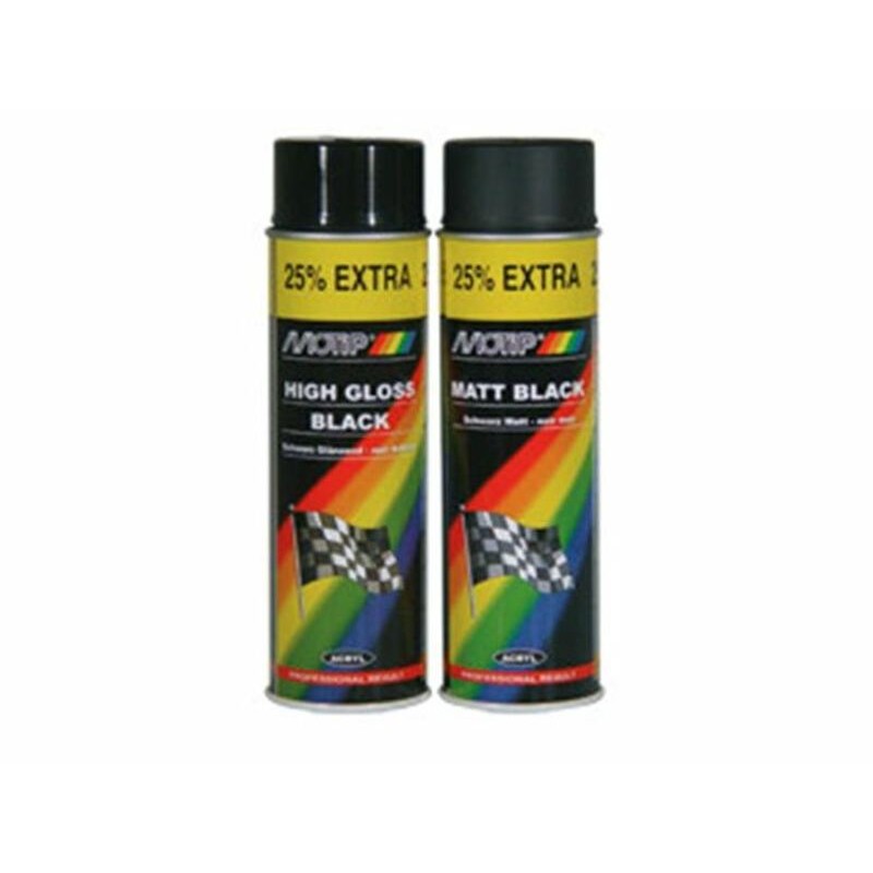 Peinture MOTIP Noir brillant - Spray 500 ml Peinture MOTIP Noir brillant - Spray 500 ml