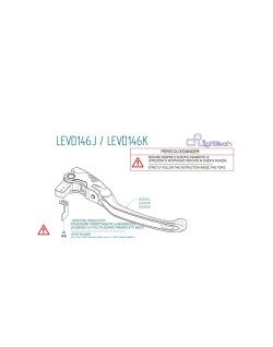 Levier de frein LIGHTECH repliable type K