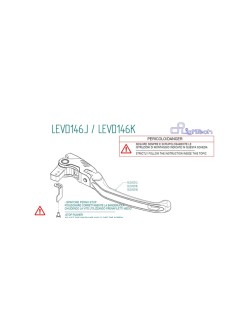 Levier de frein LIGHTECH repliable type H