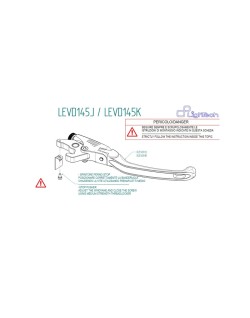 Levier de frein LIGHTECH repliable type J