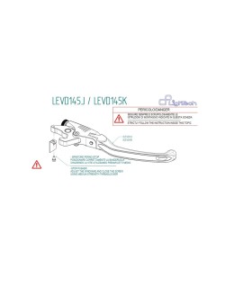 Levier de frein LIGHTECH repliable type K