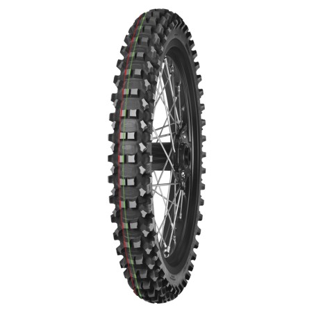 Pneu MITAS TERRA FORCE-MX MH 60/100-14 29M TT MEDIUM HARD TERRAIN RED GREEN NHS
