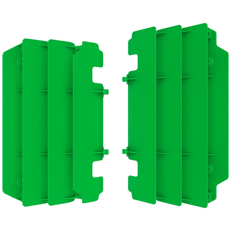 Cache-radiateur POLISPORT vert - Kawasaki KX125 Cache-radiateur POLISPORT vert - Kawasaki KX125