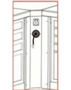 Meuble d'angle BIKE LIFT modèle air/electricité - MF-PANG-900 A/E